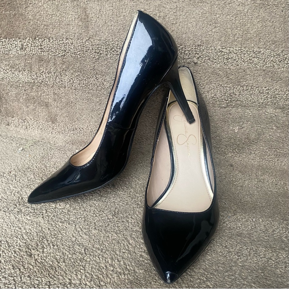 Black Patent Leather Jessica Simpson Heels